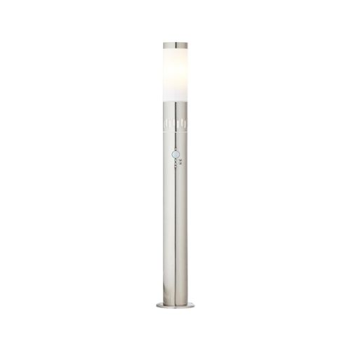 4004353381645 - Lampe Leigh Außenstandleuchte 80cm Bewegungsmelder edelstahl 1x A60 E27 11W IP-Schutzart 44 - spritzwassergeschützt - silber - Brilliant 4004353381645 - Lampe Leigh Außenstandleuchte 80cm Bewegungsmelder edelstahl 1x A60 E27 11W IP-Schutzart 44 - spritzwassergeschützt - silber - Brilliant