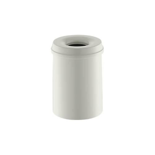 8713631001293 - Abfallsammler für den Innen- & Außenbereich Volumen 15 l selbstlöschender Deckel Ø 255 x H 300 mm Metall weiß weiß 8713631001293 - Abfallsammler für den Innen- & Außenbereich Volumen 15 l selbstlöschender Deckel Ø 255 x H 300 mm Metall weiß weiß