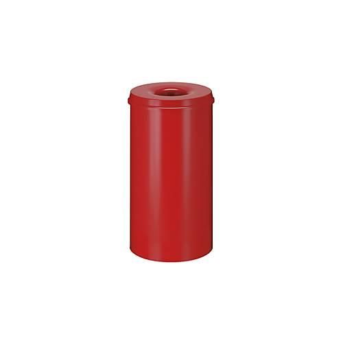 8713631001828 - Abfallsammler für den Innenbereich Volumen 30 l selbstlöschender Deckel Ø 335 x H 470 mm Stahl pulverbeschichtet rot rot