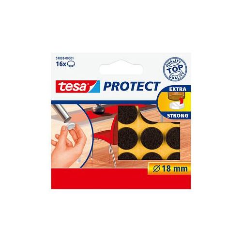 4042448885005 - Tesa Uk Ltd - tesa protect filzgleiter rund Ø18MM braun 16 stück