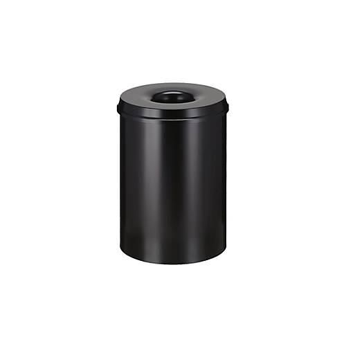 8713631002009 - Abfallsammler für den Innenbereich Volumen 50 l selbstlöschender Deckel Ø 335 x H 625 mm Stahl pulverbeschichtet schwarz schwarz 8713631002009 - Abfallsammler für den Innenbereich Volumen 50 l selbstlöschender Deckel Ø 335 x H 625 mm Stahl pulverbeschichtet schwarz schwarz
