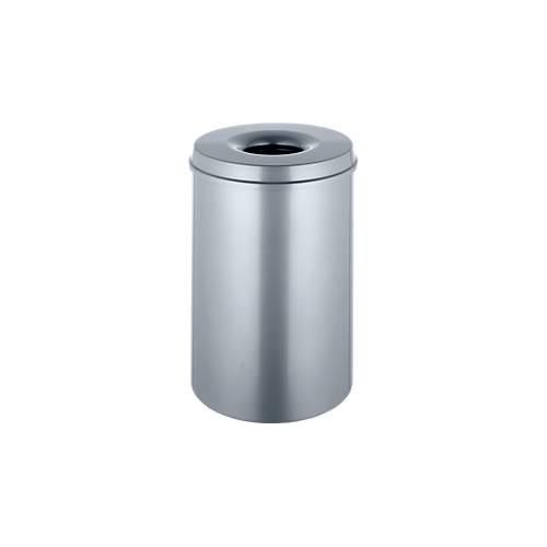 8713631001774 - Abfallsammler für den Innenbereich Volumen 30 l selbstlöschender Deckel Ø 335 x H 470 mm Stahl pulverbeschichtet silber silber 8713631001774 - Abfallsammler für den Innenbereich Volumen 30 l selbstlöschender Deckel Ø 335 x H 470 mm Stahl pulverbeschichtet silber silber