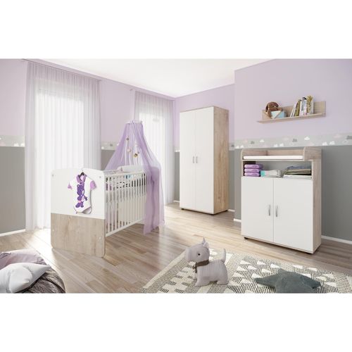 4260347792792 - nonjoo Babyzimmer Lani Set 3 best aus Babybett Kommode Wickelaufsatz Wandboard und Kleiderschrank 2-trg 4260347792792 - nonjoo Babyzimmer Lani Set 3 best aus Babybett Kommode Wickelaufsatz Wandboard und Kleiderschrank 2-trg