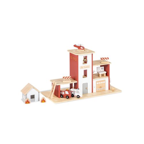 4035769052805 - Pinolino Feuerwache mit Zubehör (mit FSC) Holzspielzeug Kinderwache