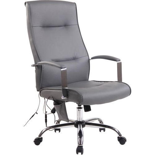 4251563460466 - Bürostuhl Portland mit Massagefunktion I Drehbarer Chefsessel Mit Kunstlederbezug Oder Stoffbezug I Drehstuhl Mit Wippmechanismus