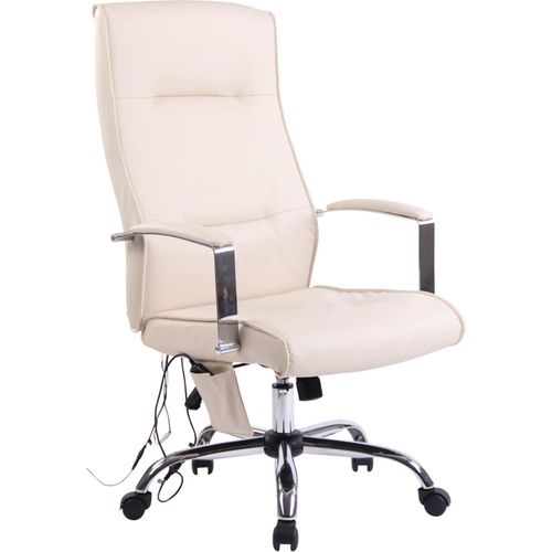 4251563460473 - Bürostuhl Portland mit Massagefunktion I Drehbarer Chefsessel Mit Kunstlederbezug Oder Stoffbezug I Drehstuhl Mit Wippmechanismus
