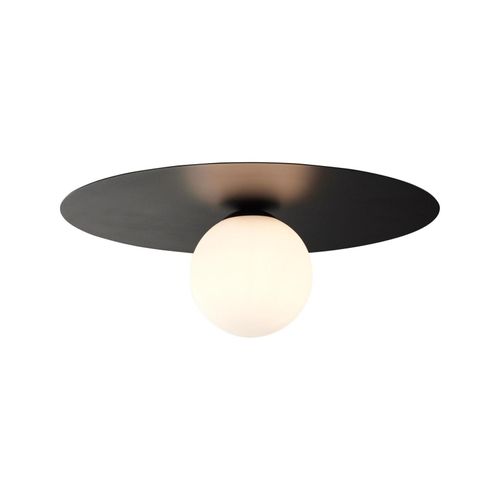 4004353361647 - Lampe Zon Deckenleuchte schwarz Metall Glas 1x QT14 G9 10WStiftsockellampen (nicht enthalten) - schwarz - Brilliant