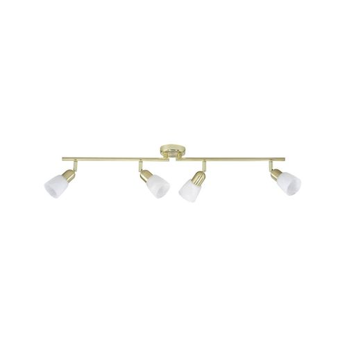 4004353056307 - BRILLIANT Lampe Sofia Spotrohr 4flg messing weiß-alabaster 4x D45 E14 40W geeignet für Tropfenlampen (nicht enthalten) Arme drehbar Köpfe schwenkbar 4004353056307 - BRILLIANT Lampe Sofia Spotrohr 4flg messing weiß-alabaster 4x D45 E14 40W geeignet für Tropfenlampen (nicht enthalten) Arme drehbar Köpfe schwenkbar