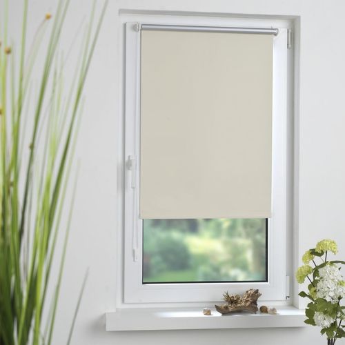 4016318382512 - Klemmfix Rollo verspannt Sichtschutz thermobeschichtet verdunkelnd creme 80 cm x 200