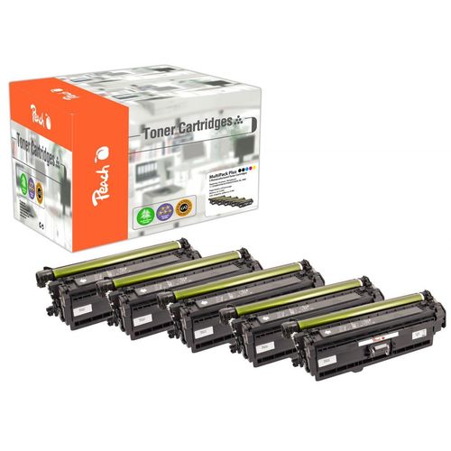 7640173438489 - H508X 5 Tonermodule XL (2*bk c m y) ersetzt HP No 508X CF360X*2 CF361X CF362X CF363X für zB HP Color LaserJet Enterprise Flow MFP M 577 c (wiederaufbereitet)