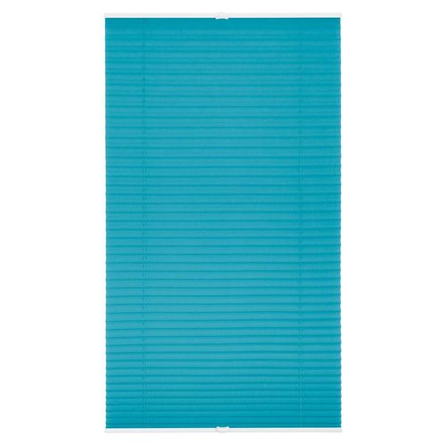 4250434108452 - Plissee Thermo-Rollo Duo-Rollo Klemmfix ohne Bohren Lichtblick B-Ware einwandfrei Plissee Blau 90 cm 210 cm