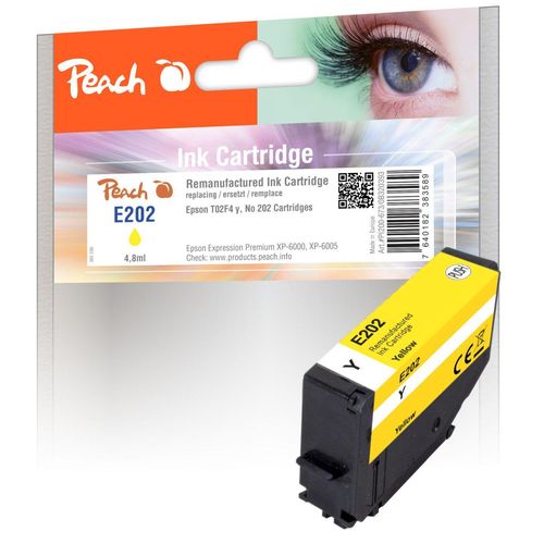 7640182383589 - E2F4 Druckerpatrone ye ersetzt Epson T02F4 No 202 y C13T02F44010 für zB Epson Expression Premium XP -6000 (wiederaufbereitet)