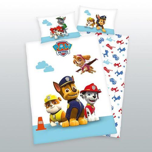 4006891898586 - Kinder-Wendebettwäsche PAW Patrol Renforcé 100 x 135 + 40 x 60 cm mehrfarbig