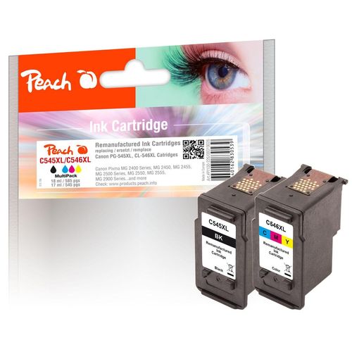 7640162830539 - PI100-226 - Tinte auf Pigmentbasis - Schwarz - Cyan - Magenta - Gelb - Canon - Multi pack - - Pixma IP 2850 - Pixma MG 2440 - Pixma MG 2450 - Pixma MG 2455 - Pixma MG 2540 - Pixma MG - 18 ml