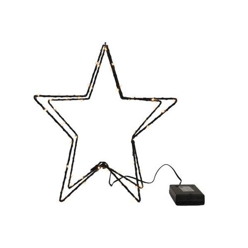 4052304230559 - X-mas Art Collection - led Stern 3D Ansicht batteriebetrieben 31 cm warmweiß innen - Schwarz 4052304230559 - X-mas Art Collection - led Stern 3D Ansicht batteriebetrieben 31 cm warmweiß innen - Schwarz