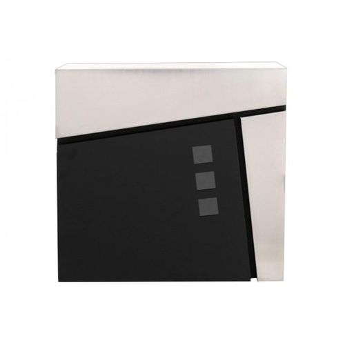 4057984908668 - Kynast Briefkasten schwarz mit Edelstahl Applikation 37 cm 4057984908668 - Kynast Briefkasten schwarz mit Edelstahl Applikation 37 cm
