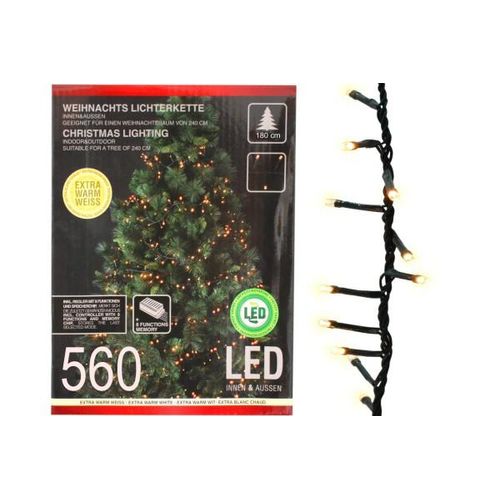 4036812831026 - X-mas Art Collection - Lichterkette 560 led 8 Funktionen innen u außen Beleuchtung - Dunkelgrün 4036812831026 - X-mas Art Collection - Lichterkette 560 led 8 Funktionen innen u außen Beleuchtung - Dunkelgrün