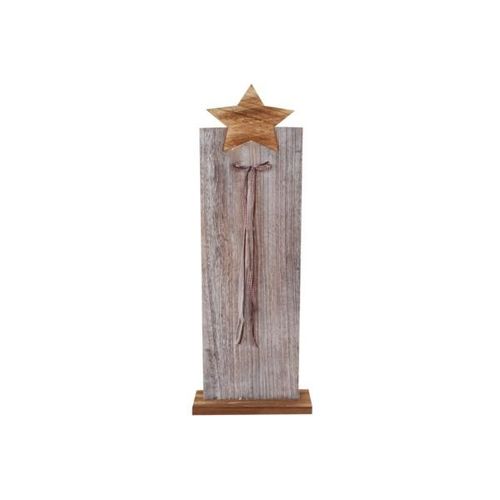 4057984001048 - Posten Börse - Deko Holzsäule mit Stern 60cm hoch Weihnachtsdeko Massivholz - Braun weiß 4057984001048 - Posten Börse - Deko Holzsäule mit Stern 60cm hoch Weihnachtsdeko Massivholz - Braun weiß