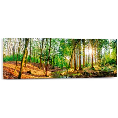 8714597626018 - Deco-Panel REINDERS Sonniger Wald Bilder Gr B H T 90 cm x 30 cm x 2 cm grün Kunstdrucke