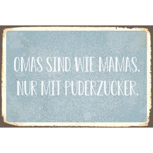 4049009866268 - Metallbild QUEENCE Puderzucker Bilder Gr B H 45 cm x 30 cm Metallbild Sprüche Hochformat 1 St blau Metallbilder 4049009866268 - Metallbild QUEENCE Puderzucker Bilder Gr B H 45 cm x 30 cm Metallbild Sprüche Hochformat 1 St blau Metallbilder
