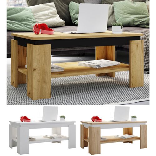 4051814424793 - Holz Beistelltisch Couchtisch schlicht Maße ca H 41 x B 90 x T 53cm Wohnzimmertisch Sofatisch - Rolas 4051814424793 - Holz Beistelltisch Couchtisch schlicht Maße ca H 41 x B 90 x T 53cm Wohnzimmertisch Sofatisch - Rolas