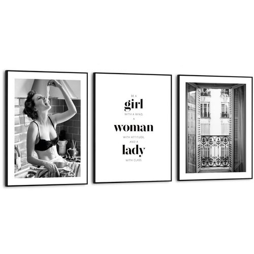 8714597629552 - Poster REINDERS Fashion Woman Bilder Gr B H T 30 cm x 40 cm x 16 cm schwarz (schwarz weiß) Poster 8714597629552 - Poster REINDERS Fashion Woman Bilder Gr B H T 30 cm x 40 cm x 16 cm schwarz (schwarz weiß) Poster