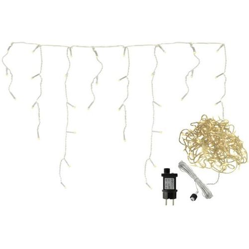 4057984014611 - X-mas - led Lichtervorhang Eiszapfen 240 led warmweiss Timer Lichterkette - Transparent 4057984014611 - X-mas - led Lichtervorhang Eiszapfen 240 led warmweiss Timer Lichterkette - Transparent
