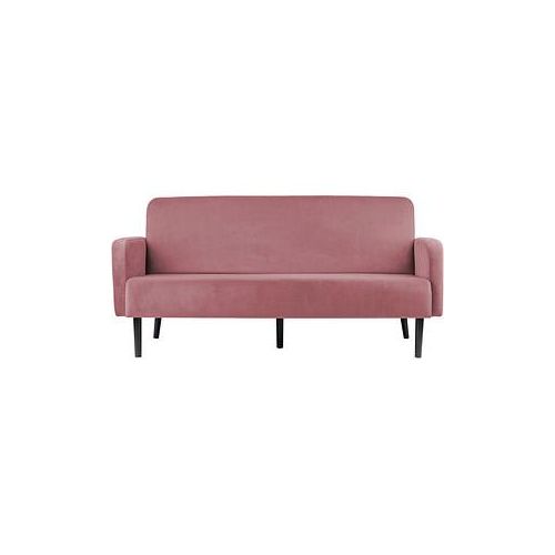 3660141954579 - 3-Sitzer Sofa LISBOA rosa schwarz Stoff 3660141954579 PAPERFLOW