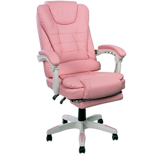 4250931565239 - Trisens - Schreibtischstuhl Design Bürostuhl Racing Chair Chefsessel Gamingstuhl Fußstütze Rosa