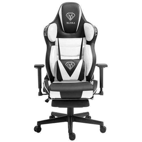 4250931569732 - Trisens - Gaming Stuhl Chair Racing Chefsessel mit Sportsitz und ergonomsichen 4D-Armlehnen Schwarz Weiß 4250931569732 - Trisens - Gaming Stuhl Chair Racing Chefsessel mit Sportsitz und ergonomsichen 4D-Armlehnen Schwarz Weiß