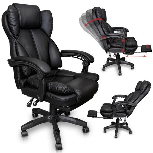 4250931565314 - Trisens - Chefsessel Bürostuhl Gamingstuhl Schreibtischstuhl Racing Chair mit Fußstütze