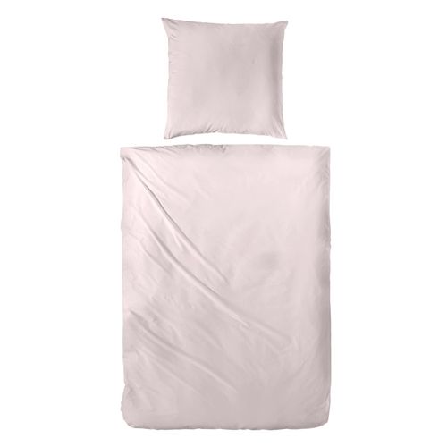 4002895139465 - - Luxus-Satin Bettwäsche uni Farbe puder Größe 135x200 cm