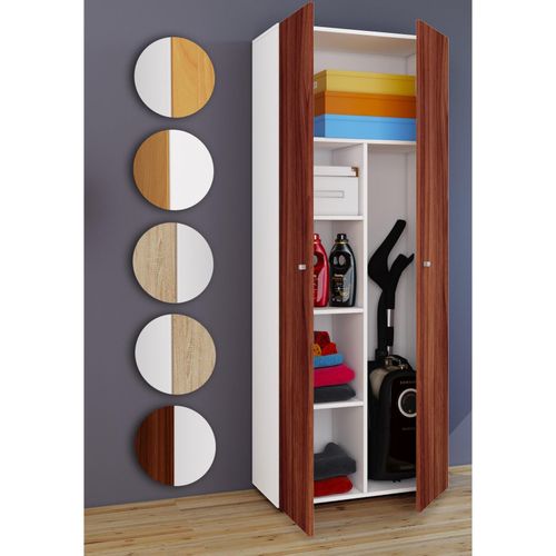 4051814351938 - Ebuy24 - Vandol IIkombi Universalschrank Reinigungsschrank 2 Türen Buche dekorWeiß - Weiß 4051814351938 - Ebuy24 - Vandol IIkombi Universalschrank Reinigungsschrank 2 Türen Buche dekorWeiß - Weiß