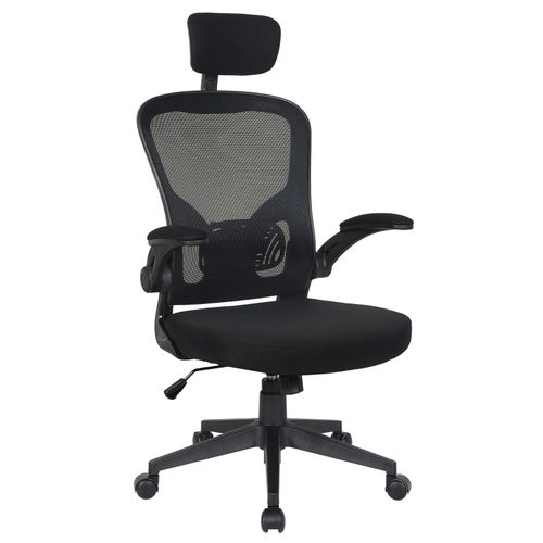 4250931567608 - Trisens - Bürostuhl Ergonomisch Drehstuhl Schreibtischstuhl Mesh Netzstoff office Stuhl Schwarz mit Kopfstütze 4250931567608 - Trisens - Bürostuhl Ergonomisch Drehstuhl Schreibtischstuhl Mesh Netzstoff office Stuhl Schwarz mit Kopfstütze