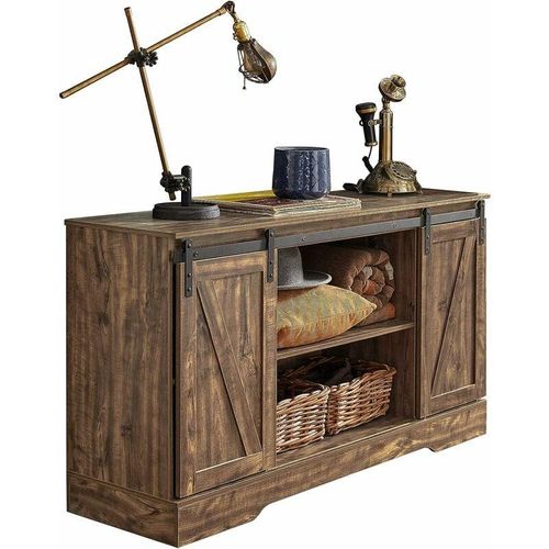 4251388618240 - SoBuy FSB60-N Sideboard mit Schiebetüren Kommode Schrank Küchenschrank Flurschrank Beistellschrank Lowboard TV-Schrank BHT ca 120x70x40cm