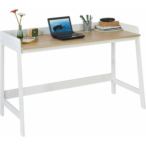 4251388601310 - Sobuy - FWT41-WN Schreibtisch Tisch Computertisch Bürotisch weiß natur bht ca 125x80x51cm