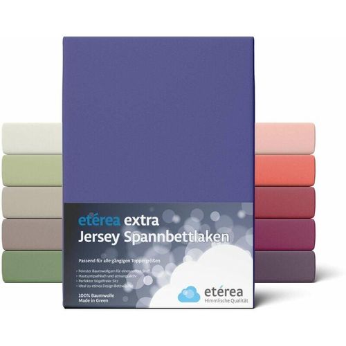 4055971078349 - etérea Extra Jersey Spannbettlaken Marine 180x200 - 200x220 cm - Marine