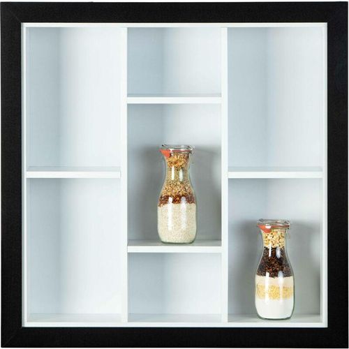 7448126768764 - Ebuy24 - Serry Regal Wandregal mit 7 Fächern schwarz und weiss - Schwarz 7448126768764 - Ebuy24 - Serry Regal Wandregal mit 7 Fächern schwarz und weiss - Schwarz