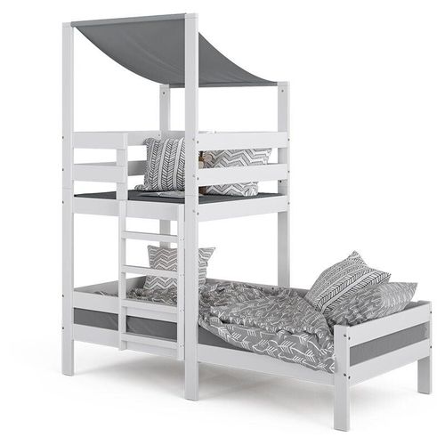 4251421972926 - Kinderbett Tom 90x200cm Spielturm Bett Spielbett Jugendbett Hausbett