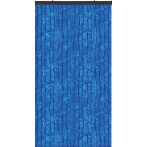 4059222342388 - Bestlivings - Flauschvorhang in Sondergröße - Türvorhang Breite 120cm - Länge 275cm Blau - Blau