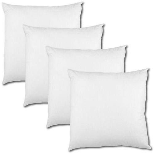 4251028121239 - Bestlivings - 4er Set Feder Füllkissen 60x80cm weiß bei 30° waschbar viele Größen - Weiß