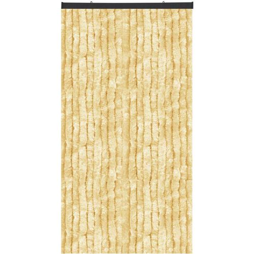 4059222341749 - Bestlivings - Flauschvorhang in Sondergröße - Türvorhang Breite 100cm - Länge 250cm Creme - Creme