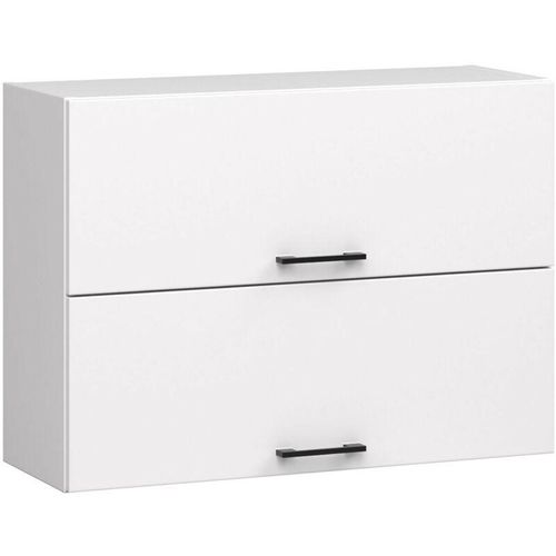 5907504380766 - Akord - Küchenschrank Küchenschrank an der Wand hängen 80 cm modulares Oliwia Weiß   Weiß 2 Regale 2 Türen1