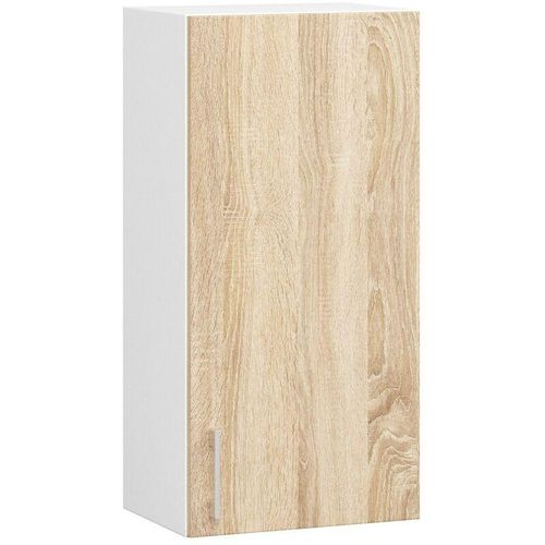 5901738166424 - Akord - Küchenschrank Küchenschrank an der Wand hängen 40 cm w40 modulare Lima Weiß   Eiche Sonoma 1 Regale 1 Türen1