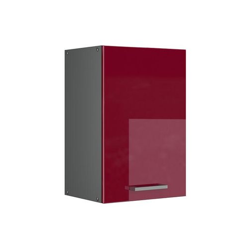 4251421956230 - Hängeschrank R-Line 40 cm Anthrazit Bordeaux-Rot Hochglanz modern Vicco