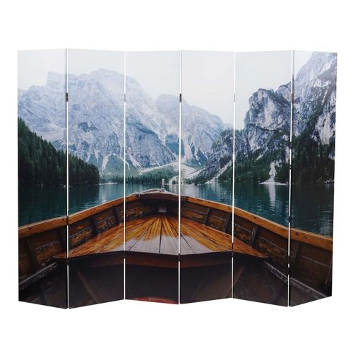 4057651163550 - Foto-Paravent MCW-A83 Raumteiler Trennwand Sichtschutz FSC-zertifiziert ~ 180x244cm Boot