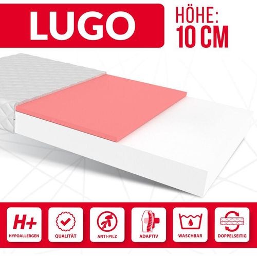 5902846916086 - FDM - Matratze 80x190 cm Kaltschaum lugo thermoplastischer visco Sachaum Polyurethanschaum H2 H3 10 cm