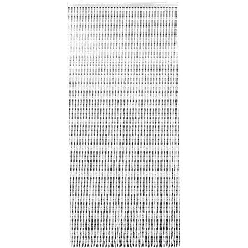 4012622279982 - Türvorhang LOCKER PEARL Gardinen Gr 200 cm Hakenaufhängung 90 cm grau Bistrogardinen Gardine