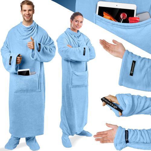 4255598302333 - KESSER® Kuscheldecke TV Decke mit Ärmeln & Fußtasche Ärmeldecke Extra Weich Ärmeldecke Flauschige Inkl 2-in-1 Außentasche tragbare Lounge-Decke Tragbar Ganzkörperdecke mit Ärmel 4255598302333 - KESSER® Kuscheldecke TV Decke mit Ärmeln & Fußtasche Ärmeldecke Extra Weich Ärmeldecke Flauschige Inkl 2-in-1 Außentasche tragbare Lounge-Decke Tragbar Ganzkörperdecke mit Ärmel