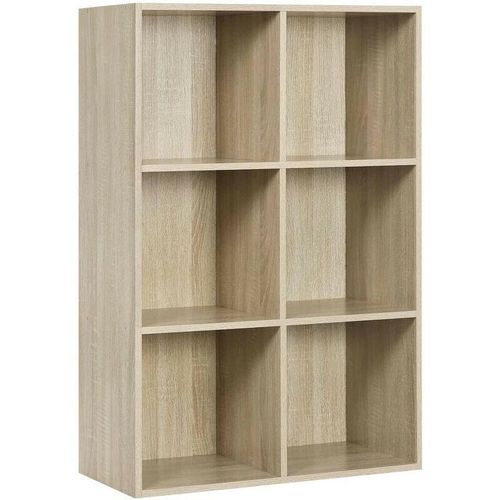 4063425129400 - Bücherregal Bücherschrank aus mdf Eiche 60x30x89cm - Woltu